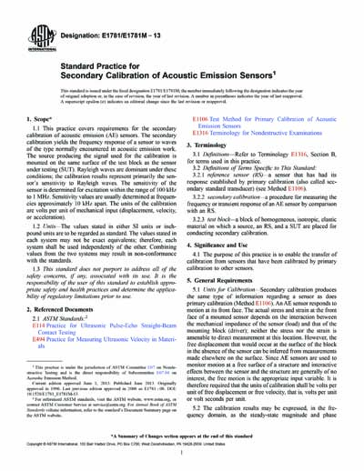 ASTM E1781/E1781M-13 - Standard Practice for Secondary Calibration of ...