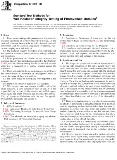 Standards PDF Cover Page