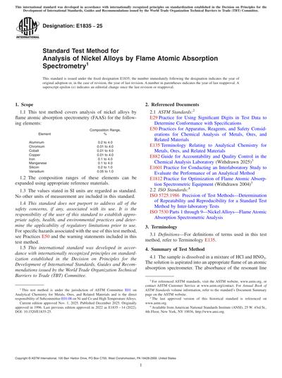 Standards PDF Cover Page