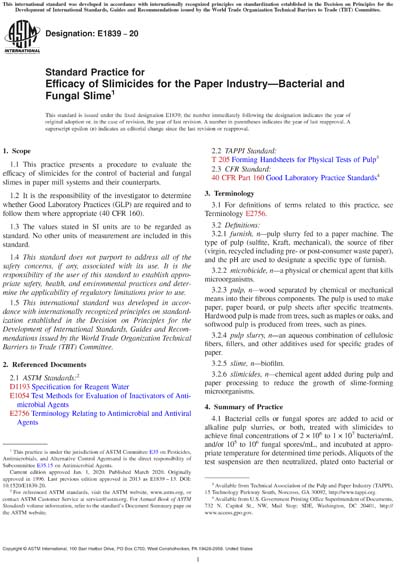 Standards PDF Cover Page