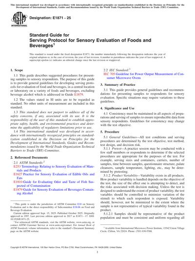 Standards PDF Cover Page