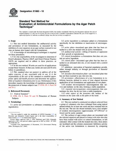 Standards PDF Cover Page