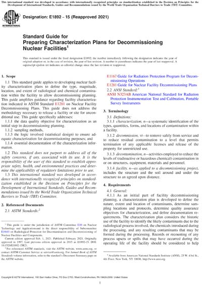 Standards PDF Cover Page