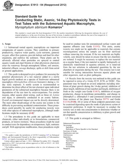 Standards PDF Cover Page