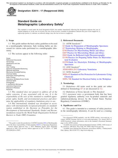 Standards PDF Cover Page
