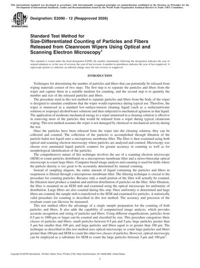 Standards PDF Cover Page
