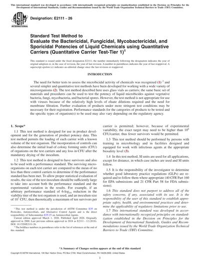 Standards PDF Cover Page