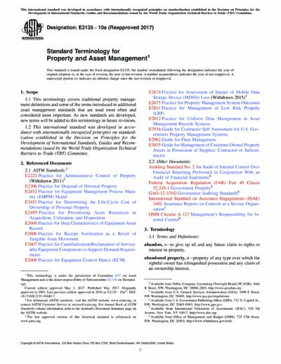 Standards PDF Cover Page