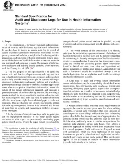 Standards PDF Cover Page