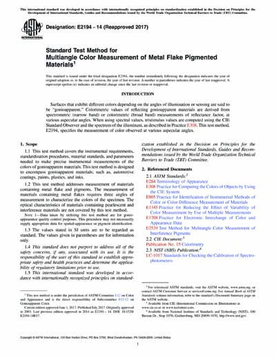 Standards PDF Cover Page