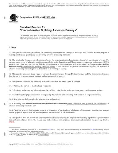 ASTM E2356-26 Red - Standard Practice for Comprehensive Building ...