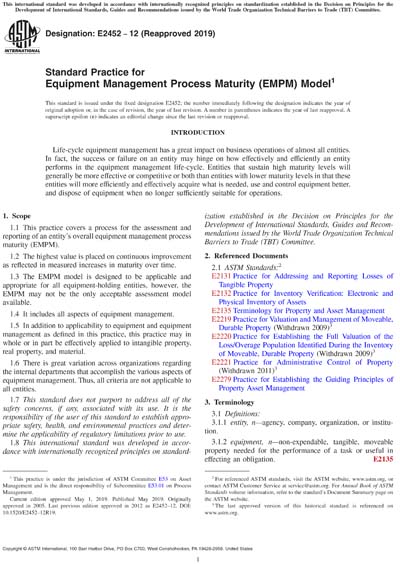 Standards PDF Cover Page
