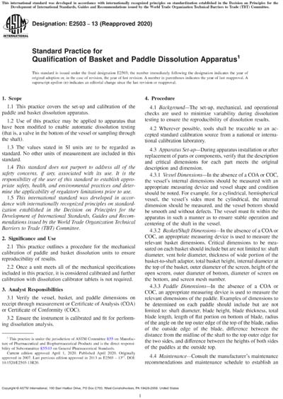 Standards PDF Cover Page