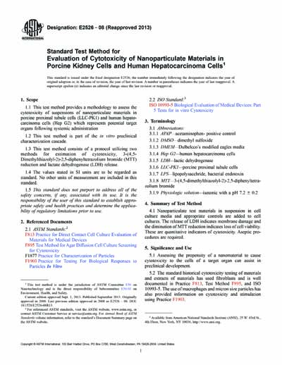 Standards PDF Cover Page
