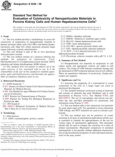 Standards PDF Cover Page
