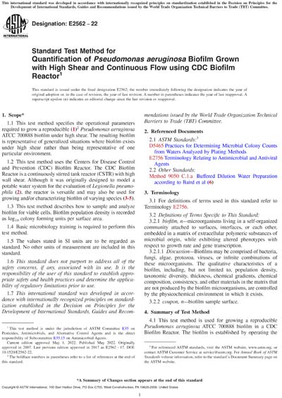 Standards PDF Cover Page