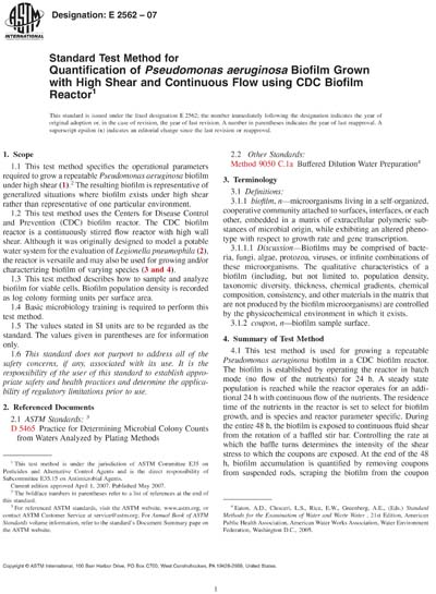 Standards PDF Cover Page