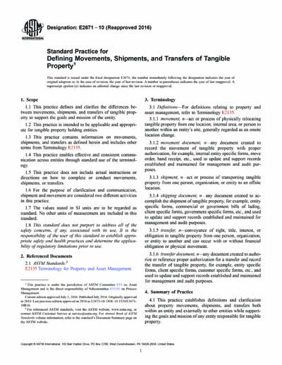 Standards PDF Cover Page