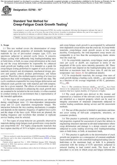 Standards PDF Cover Page
