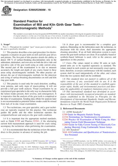 Standards PDF Cover Page