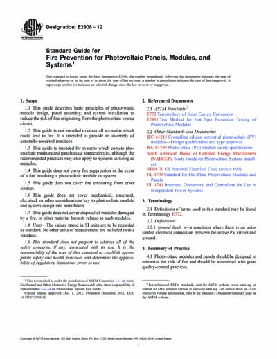 Standards PDF Cover Page