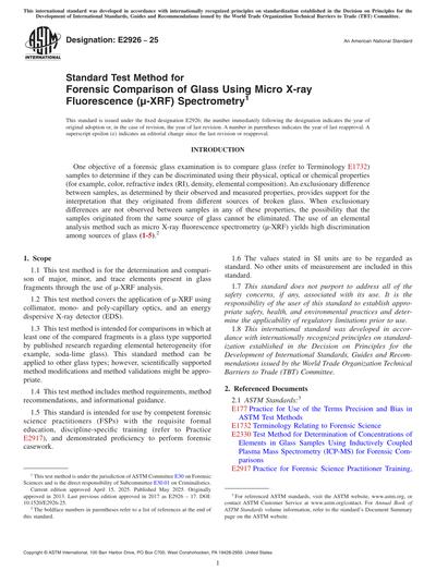 Standards PDF Cover Page