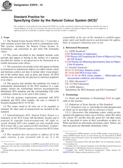 Standards PDF Cover Page