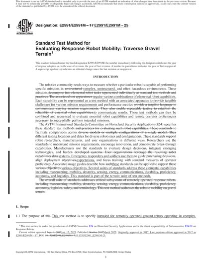 ASTM E2991/E2991M-25 Red - Standard Test Method for Evaluating Response ...