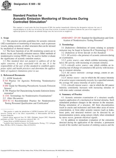 Standards PDF Cover Page