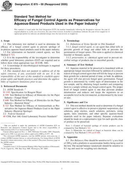 Standards PDF Cover Page