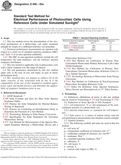 Standards PDF Cover Page