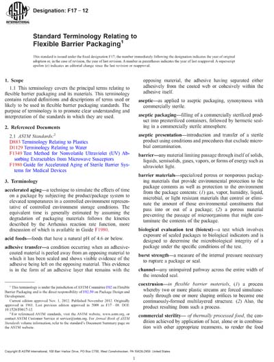 Standards PDF Cover Page