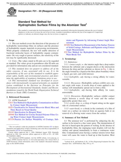 Standards PDF Cover Page