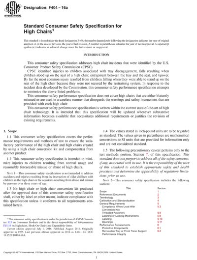 Standards PDF Cover Page