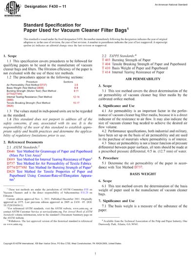 Standards PDF Cover Page