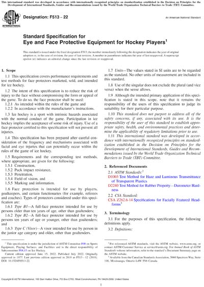Standards PDF Cover Page