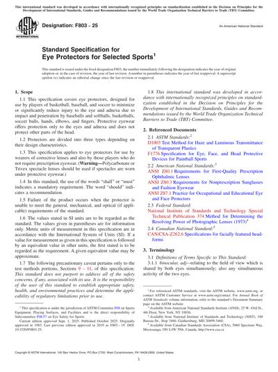 Standards PDF Cover Page