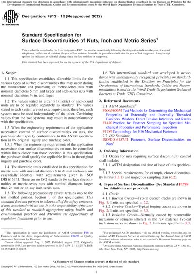 Standards PDF Cover Page