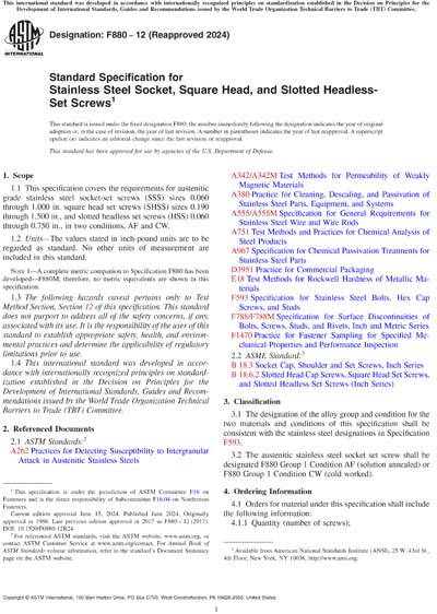 Standards PDF Cover Page