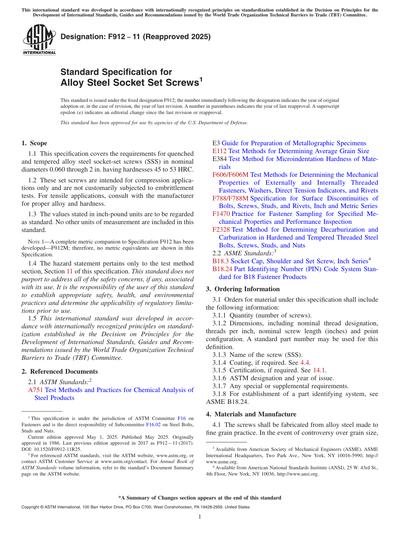Standards PDF Cover Page