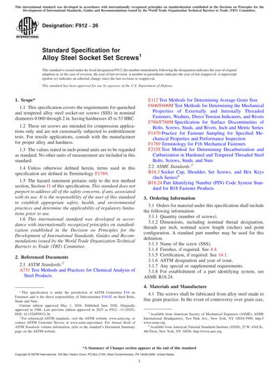 Standards PDF Cover Page