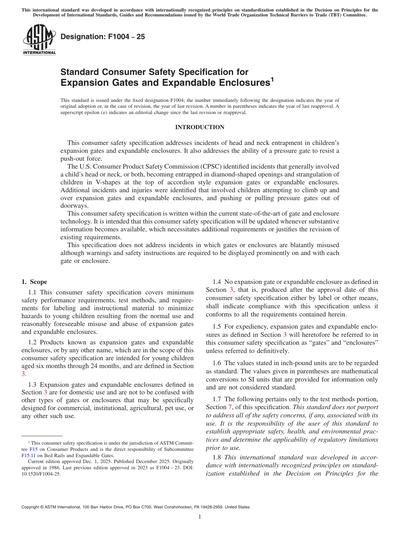 Standards PDF Cover Page
