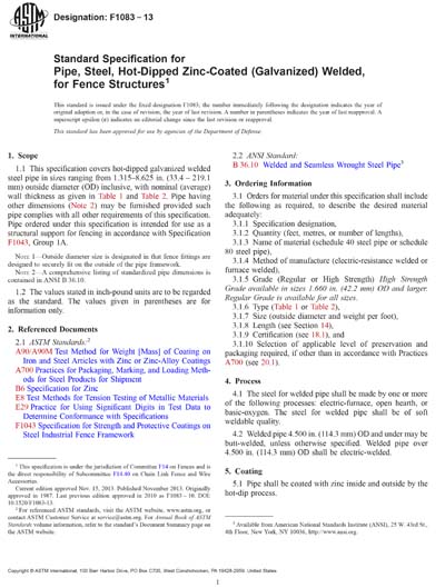Standards PDF Cover Page