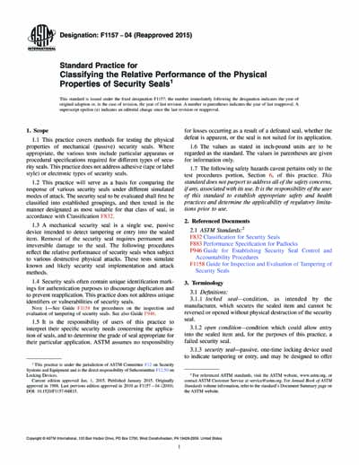 Standards PDF Cover Page