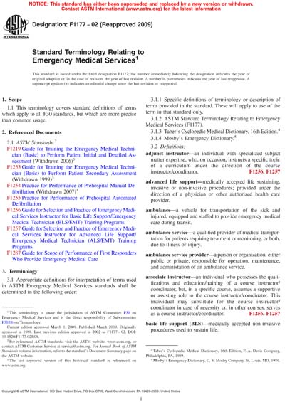 Standards PDF Cover Page
