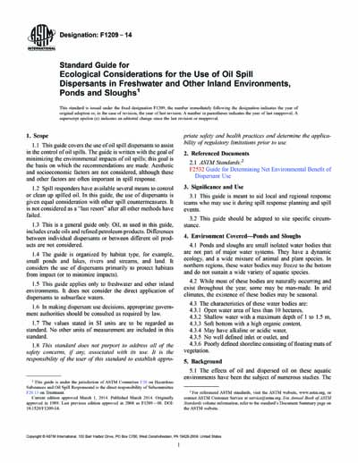 ASTM F1209-14 - Standard Guide for Ecological Considerations for the ...