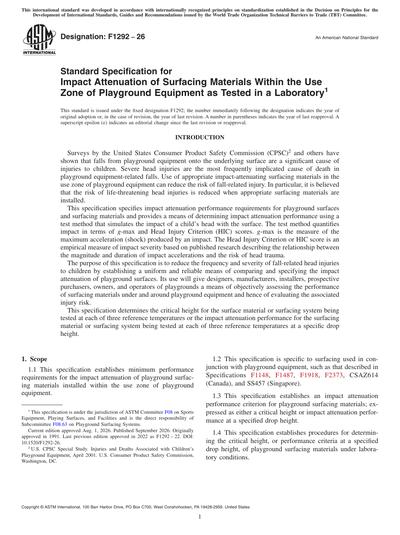 Standards PDF Cover Page