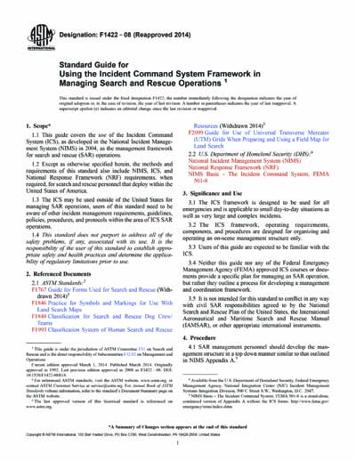 Standards PDF Cover Page