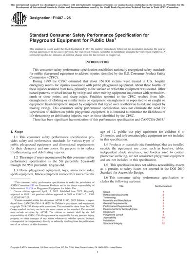 Standards PDF Cover Page