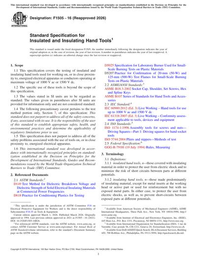 Standards PDF Cover Page